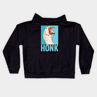 Funny Goose Honk Kids Hoodie